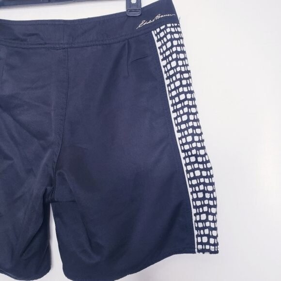 Eddie Bauer Black & White Swim Trunks Shorts Men's Size Small - Picture 6 of 9